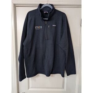 Patagonia Mens Better Sweater Pullover Quarter Zip Embroidered* Dark Navy XL